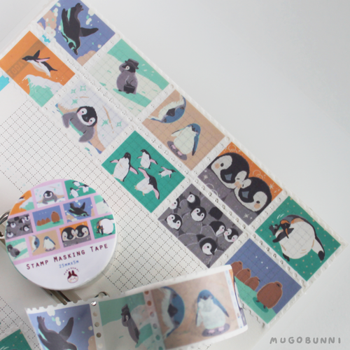 Penguin Stamp Washi tape