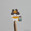Penguin and Mugobunni Sticker Sheet