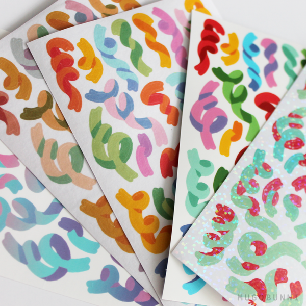 Ribbon Deco Sticker Sheets – mugobunni