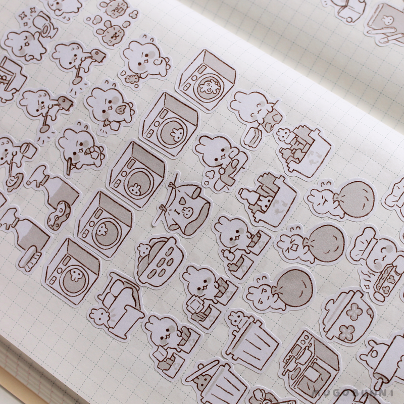 Sketch No Money Planner Sticker Sheet