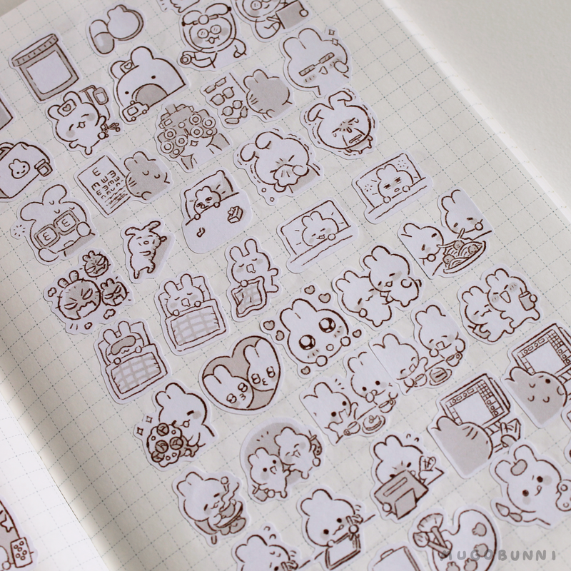 Sketch No Money Planner Sticker Sheet