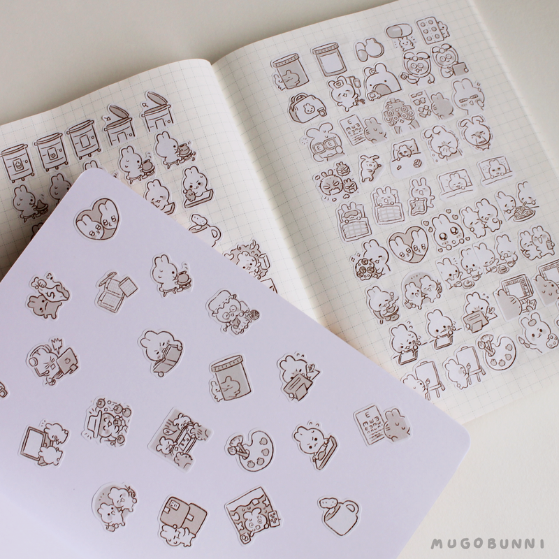 Sketch No Money Planner Sticker Sheet