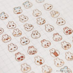 Bunmoji: Scared Sticker Sheet