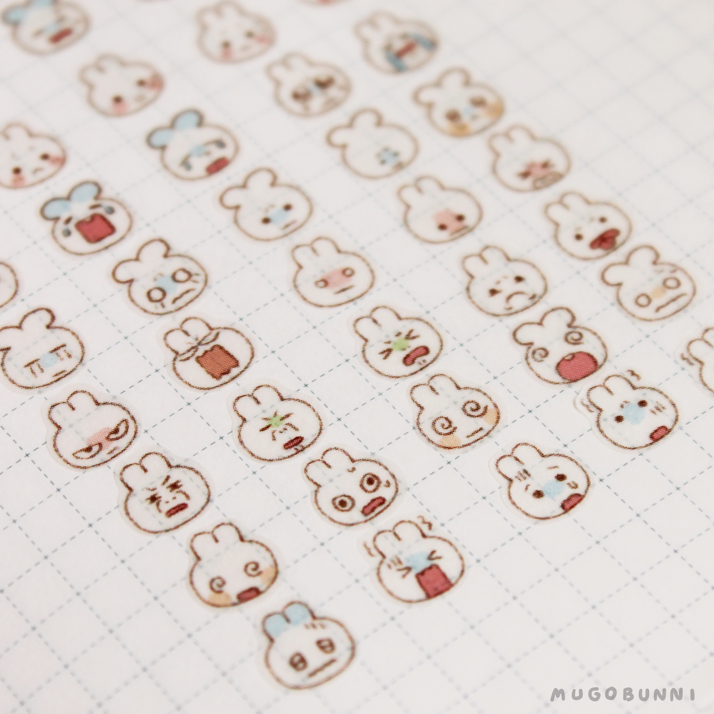 Smug Sticker Bunmoji: Smug Sticker Sheet – mugobunni