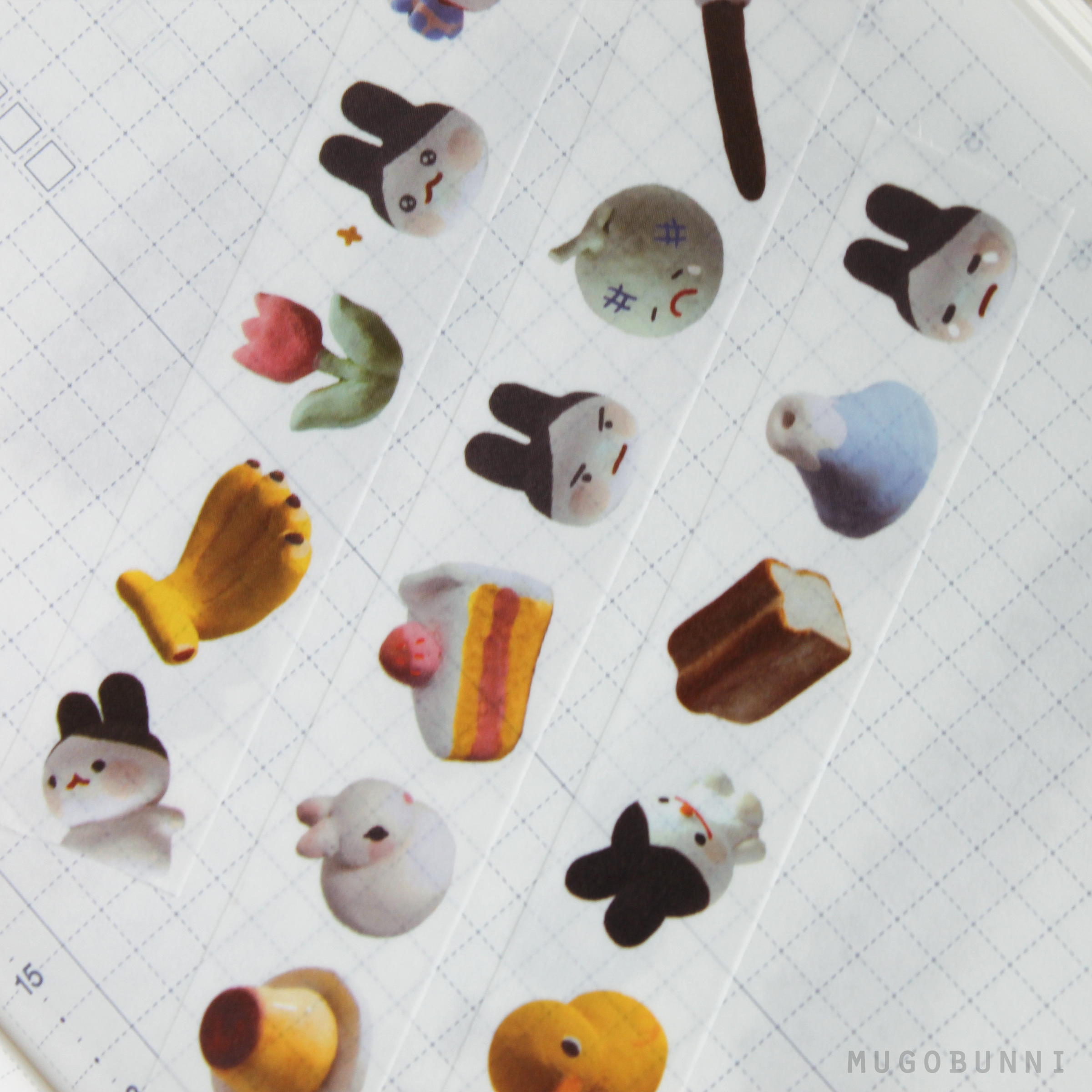 Japanese Washi Tape Bookmark Handmade Resin Bookmark Calypso Clay Design