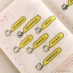 Days of the Week Bunmoji Washi Tape