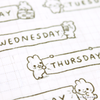 Updated Days of the Week Sketch Mugo Washi Tape