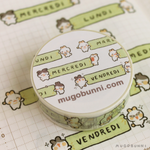 Days of the Week Light Pistachio Mugo Washi Tape