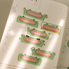 Days of the Week Froggy Washi Tape