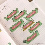 Days of the Week Froggy Washi Tape