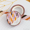Purple and Pumpkin Stripe Washi Tape