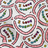 I Love Worms Sticker