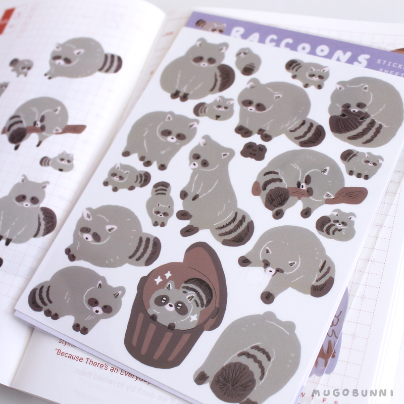 Raccoon Sticker Sheet