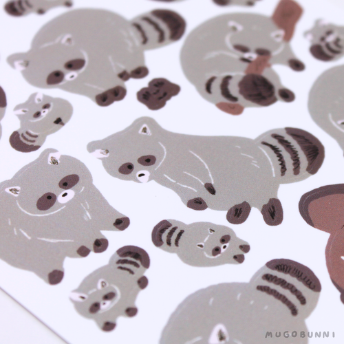 Raccoon Sticker Sheet