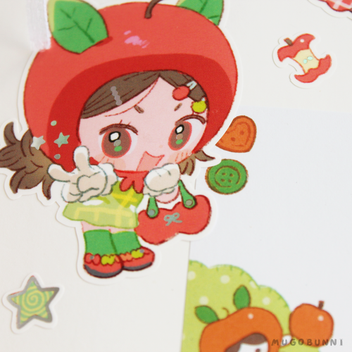 Apple Core Mugo Sticker Sheet