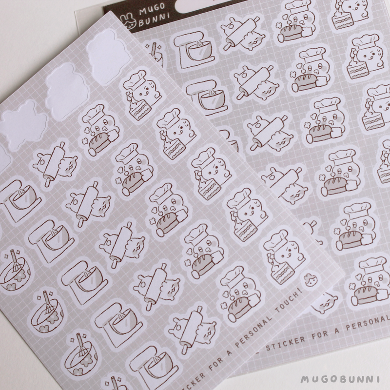 Sketch Baking Planner Sticker Sheet