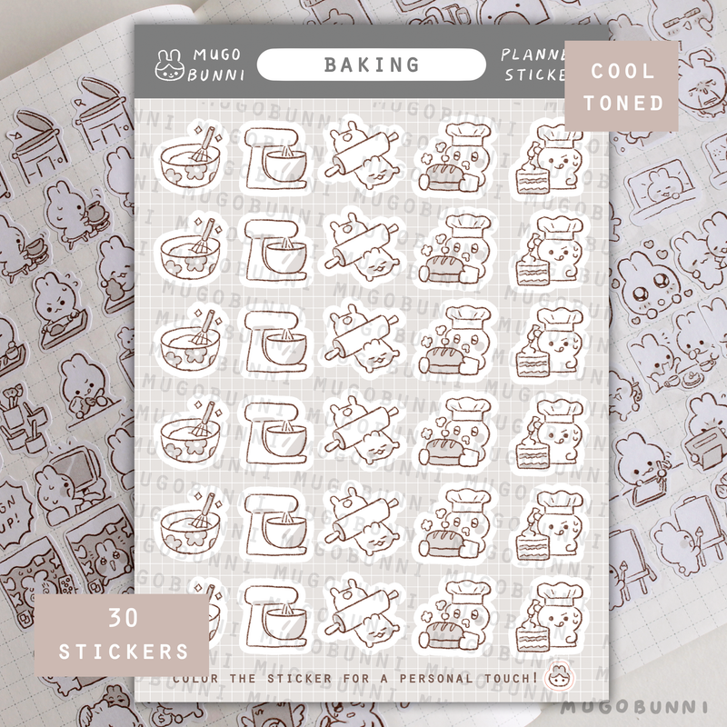 Sketch Baking Planner Sticker Sheet