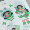 Moo Moo Space Patrol Mugobunni Sticker Sheet