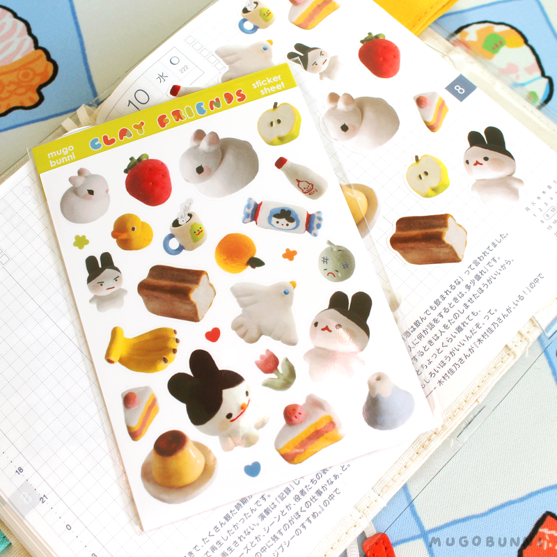 Clay Friends Sticker Sheet