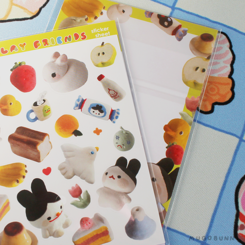 Clay Friends Sticker Sheet