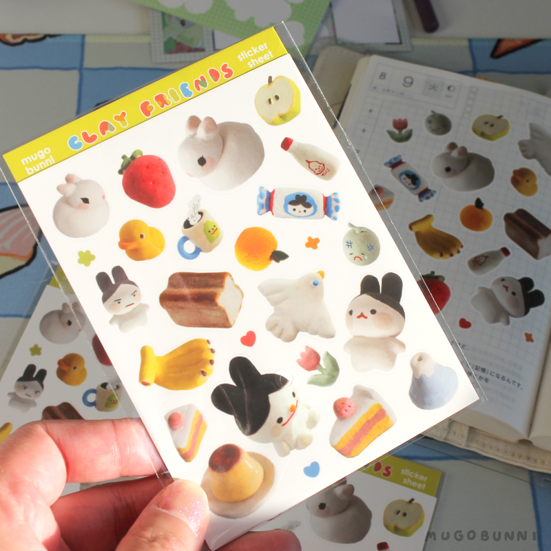Clay Friends Sticker Sheet