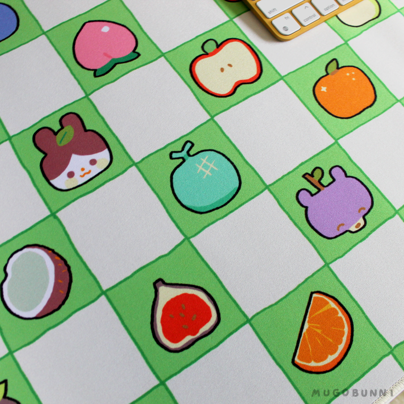 Desk Mat: Yummy Fruits 🍉 🍎 🍌 🍍 🍒 🍋