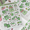 Green Cow Sticker Sheet