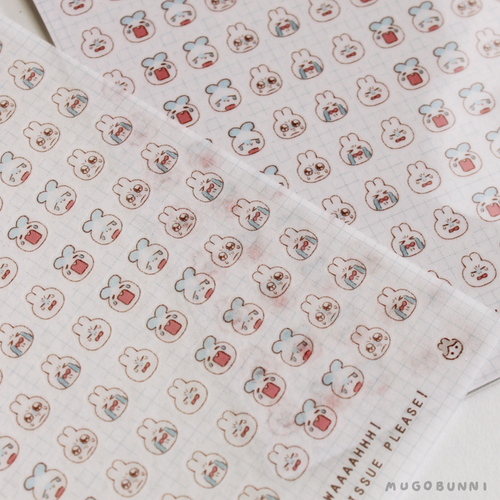 Bunmoji: Crying Sticker Sheet