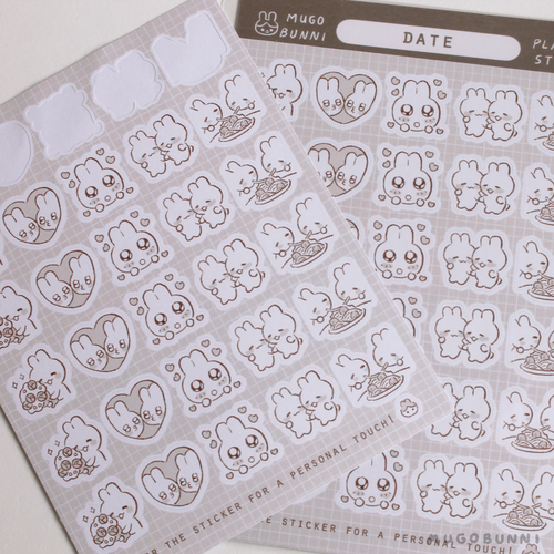 Sketch Date Planner Sticker Sheet