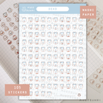 Bunmoji: Dead Sticker Sheet