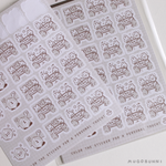 Sketch Dice Game Planner Sticker Sheet