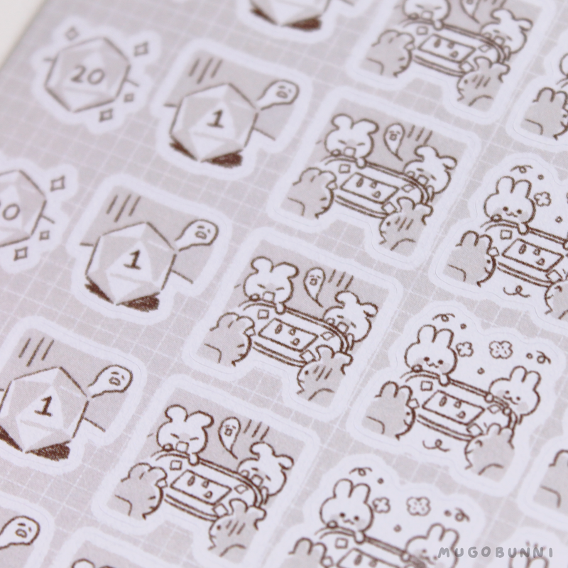 Sketch Dice Game Planner Sticker Sheet