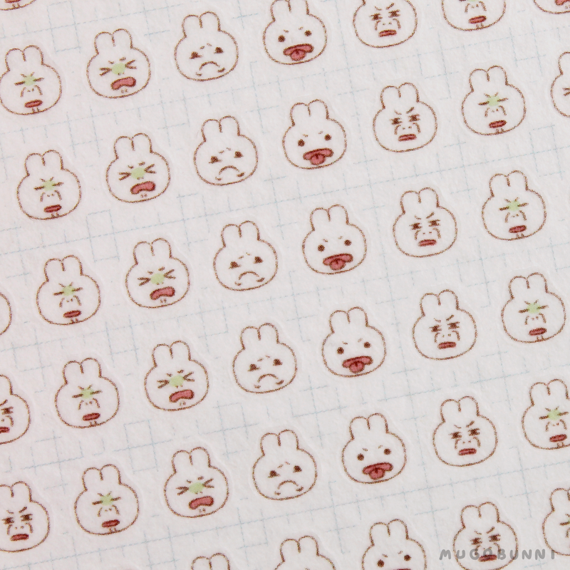 Bunmoji: Disguested Sticker Sheet