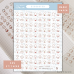 Bunmoji: Disguested Sticker Sheet