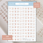 Bunmoji: Excited Sticker Sheet