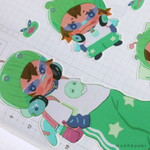 Moo Moo Space Patrol Redacted Sticker Sheet