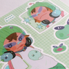 Moo Moo Space Patrol Redacted Sticker Sheet