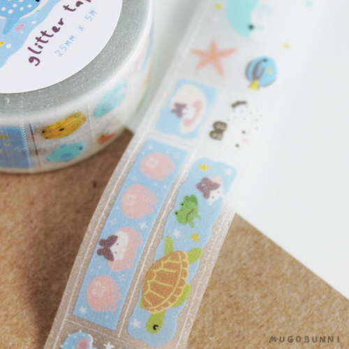 Aquarium Glitter Sticker Tape