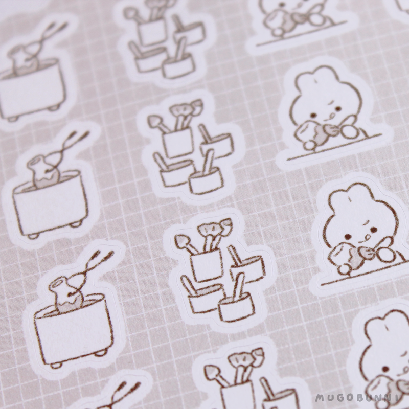 Sketch Glazing Planner Sticker Sheet