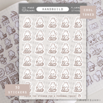 Sketch Hand Build Planner Sticker Sheet