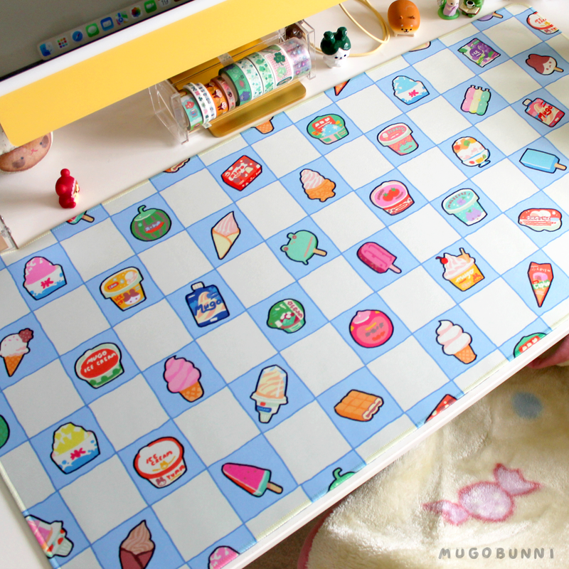 Desk Mat: Yummy Icy Treats