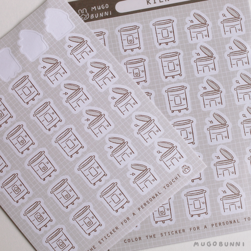 Sketch Kiln Planner Sticker Sheet