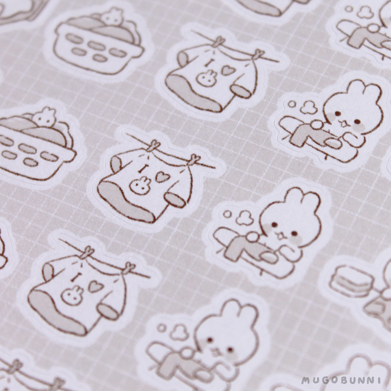 Sketch Laundry Planner Sticker Sheet