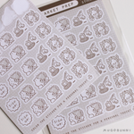 Sketch Market prep Planner Sticker Sheet