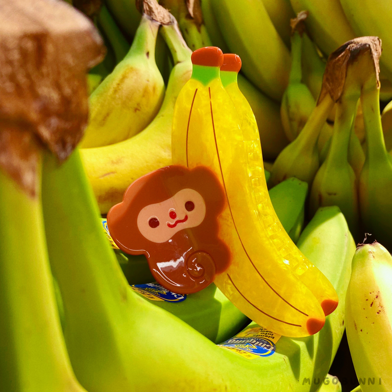 PREORDER SPECIAL: Monkey banana hairclaw clip READ DESCRIPTION