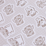 Sketch No Money Planner Sticker Sheet