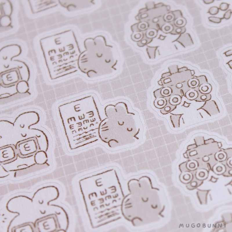 Sketch Optometrist Planner Sticker Sheet