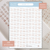 Bunmoji: Over It Sticker Sheet