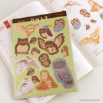 Owl Sticker Sheet