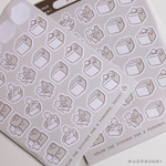 Sketch Packing Planner Sticker Sheet